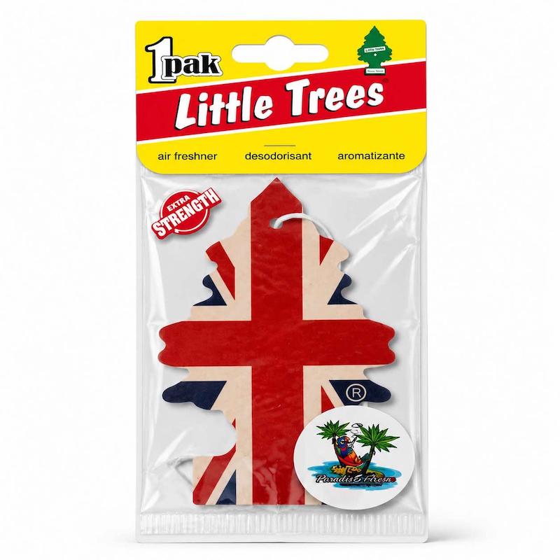 خوشبوکننده آویز Little Trees مدل Paradise Fresh (طرح پرچم انگلیس)