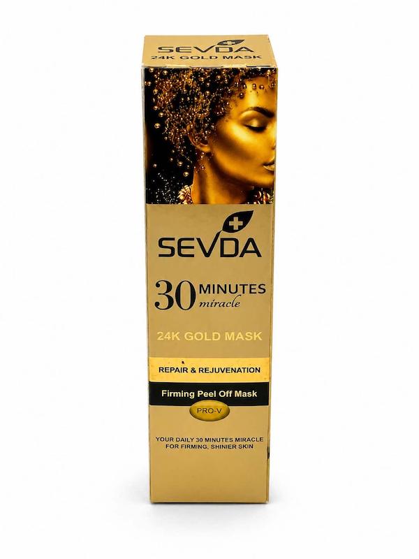 ماسک صورت طلا سودا (Sevda) مدل 24K Gold - سفت‌کننده و جوان‌کننده پوست (۱۰۰ میل)