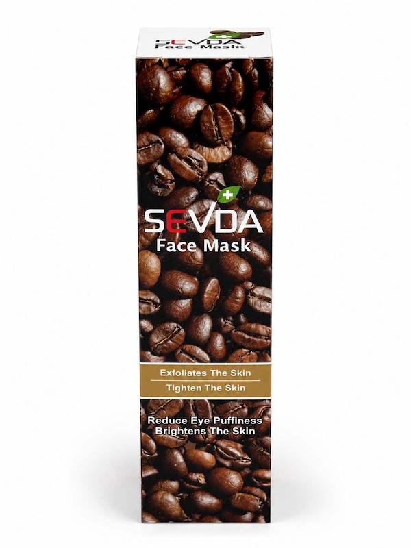 ماسک صورت قهوه سودا (Sevda) - شفاف‌کننده و رفع خستگی پوست (۱۰۰ میل)