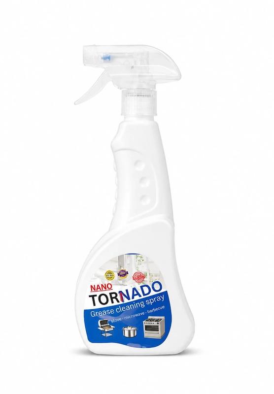 اسپری گاز پاک‌کن و چربی‌زدای نانو تورنادو (Tornado) | چربی‌زدای قوی هود، فر و گاز