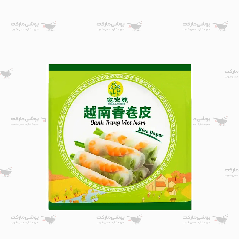 ورق برنج مربع ۳۰۰ گرم (رایس پیپر) ۲۲سانت