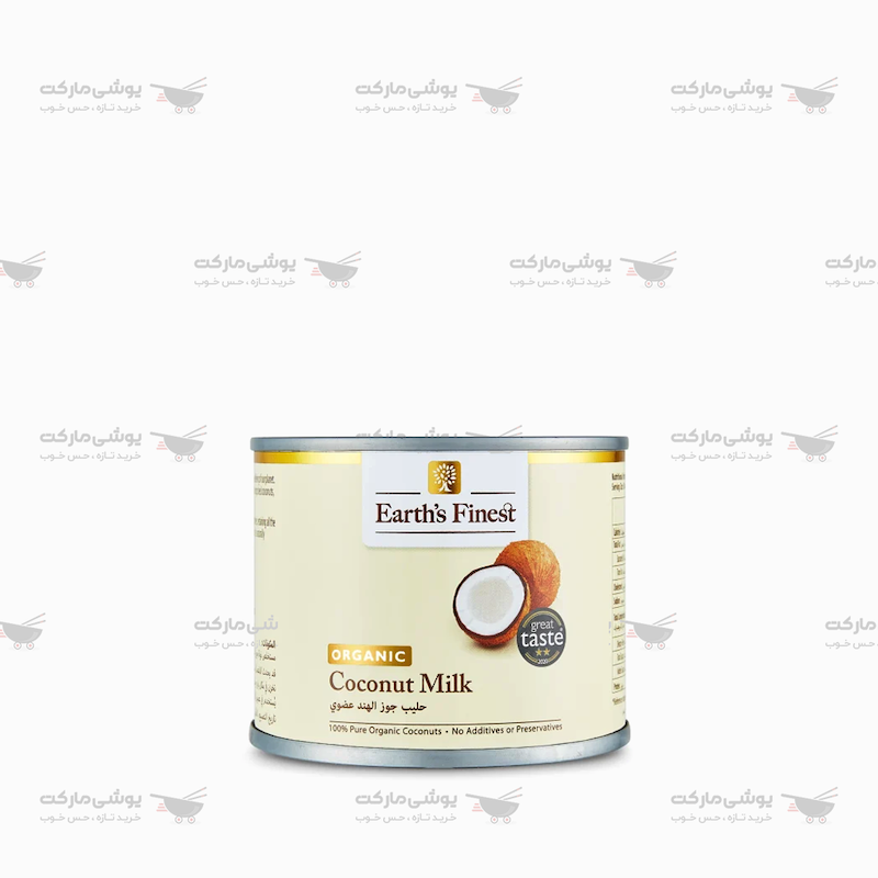 شیر نارگیل ارگانیک 200 میل - earth finest