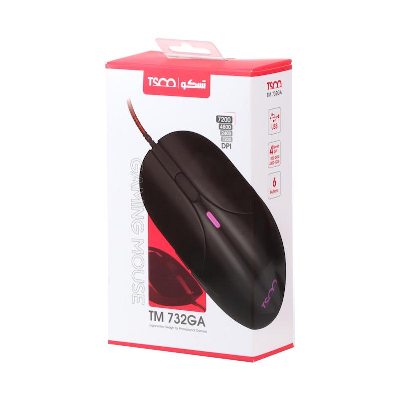 ماوس باسیم گیمینگ TSCO مدل TM 732GA - مشکی