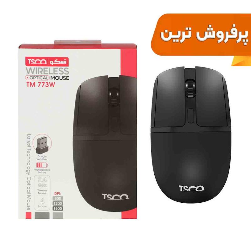 ماوس بی سیم TSCO مدل TM 773W - مشکی
