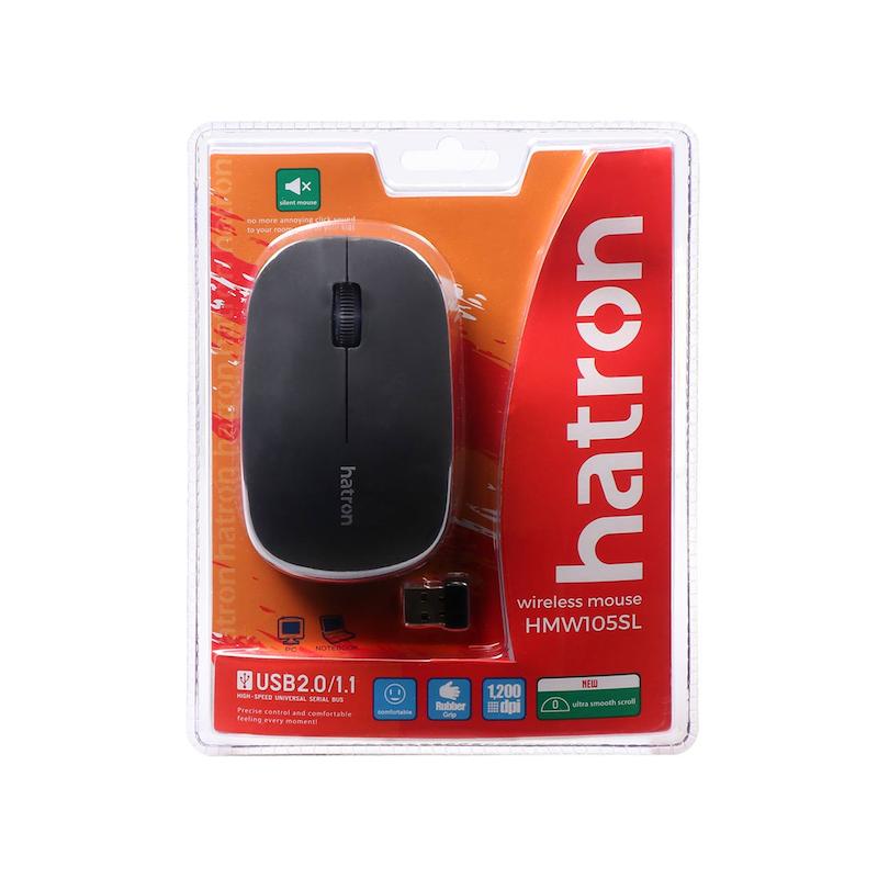ماوس بی سیم Hatron مدل HMW105SL - مشکی