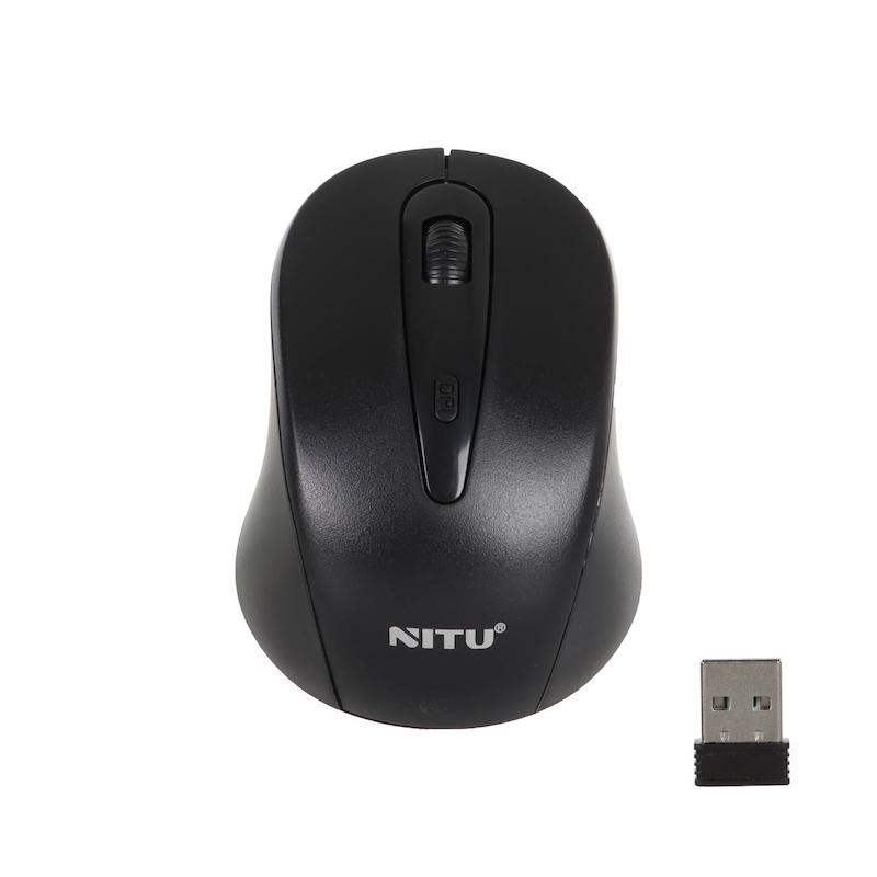 ماوس بی سیم NITU مدل NWM03 - مشکی (گارانتی 18 ماه تعویض نیکان همراه)