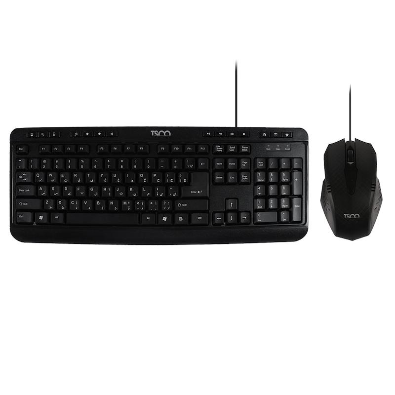 کیبورد و ماوس باسیم TSCO مدل TKM 8052 - مشکی