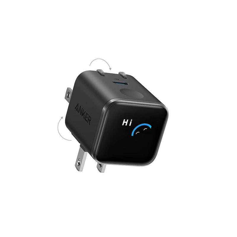 شارژر دیواری فست تک پورت ANKER مدل A121DP11 Nano Charger Foldable 180° 45W - مشکی