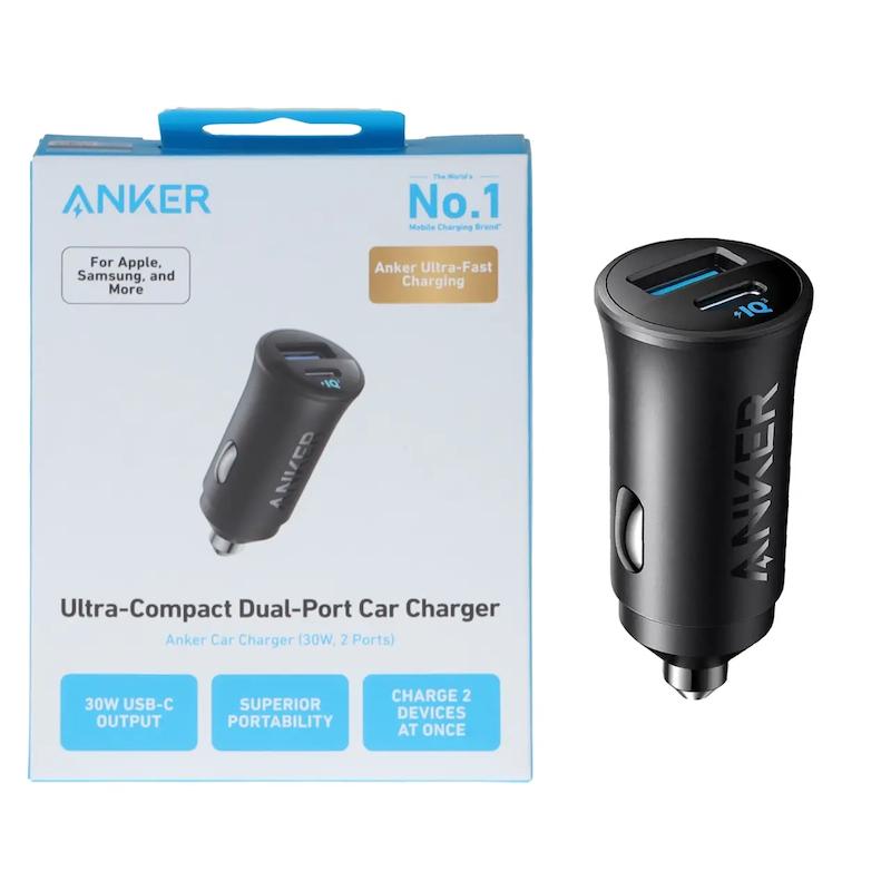 شارژر فندکی فست دو پورت Anker مدل A2741H11 30W- مشکی