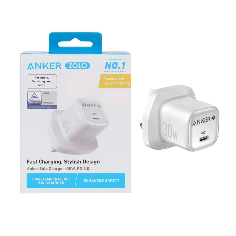 شارژر دیواری PD و فست تک پورت ANKER مدل A2698K21 با توان 30W و تکنولوژی IQ3 - سفید (گارانتی 18 ماهه شرکتی)