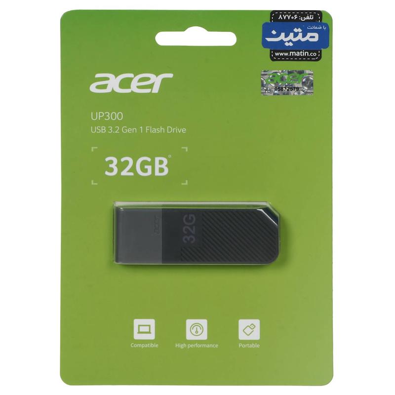 Acer UP300 USB 3.2 Flash Memory - 32GB - خاکستری (گارانتی متین)
