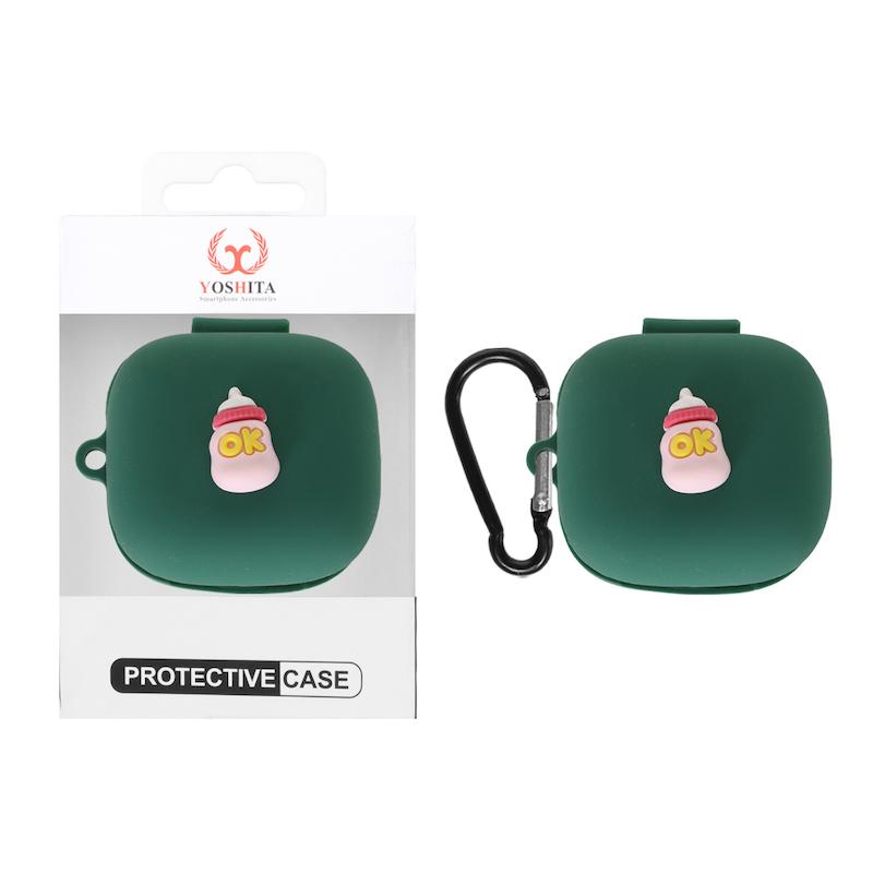کاور ایرفون سیلیکونی Yoshita عروسک برجسته QCY T13 ANC - طرح 3150 (پک دار)