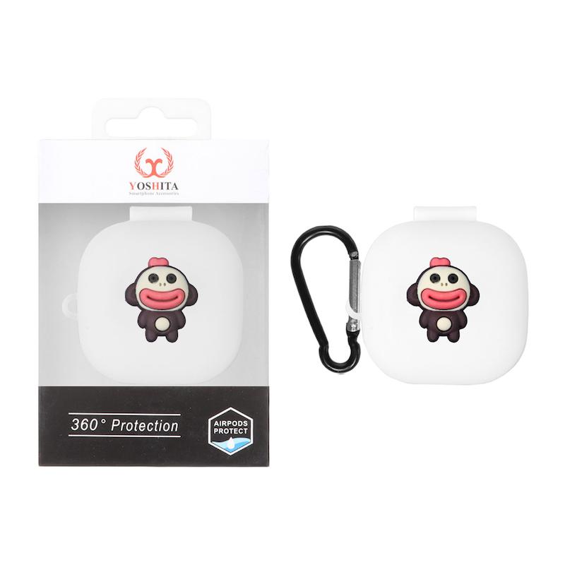 کاور ایرفون سیلیکونی Yoshita عروسک برجسته QCY T13 ANC - طرح 108 (پک دار)