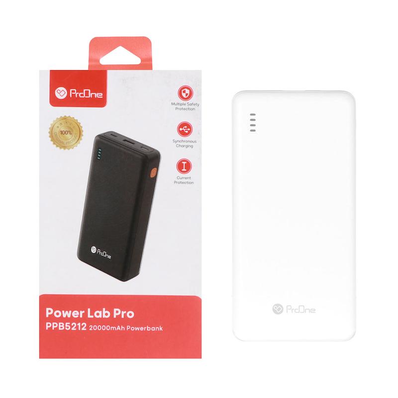 پاوربانک فست شارژ ProOne 20000mAh مدل PPB5212 Power Lab Pro - سفید