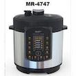 زودپز و پلوپز برقی مایر مدل MR4747 ظرفیت ۶ لیتر استیل ضد زنگ