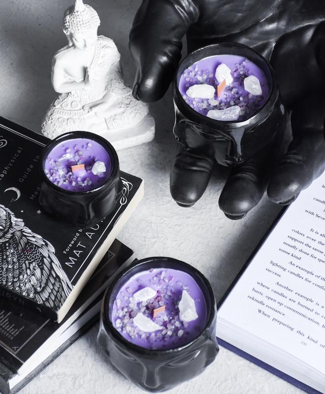 شمع مراقبه ای سایه بنفش