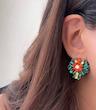 گوشواره جواهری گل 