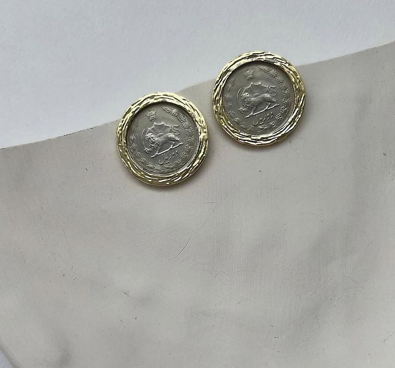 گوشواره سکه ساده