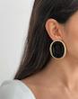 گوشواره بیضی اورسایز میناکاری