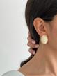 گوشواره بیضی صدفی ساده
