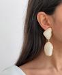 گوشواره دو شکل صدفی