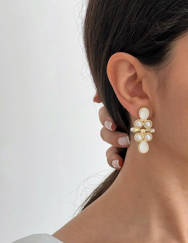 گوشواره کلاسیک ۴ مروارید