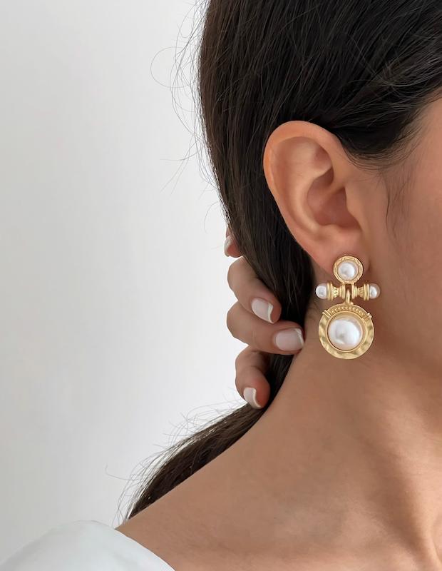 گوشواره کلاسیک ۲ مروارید