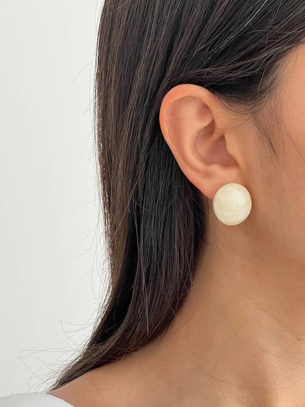 گوشواره رزینی گرد ساده