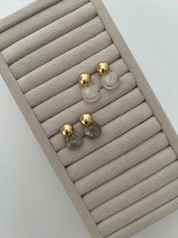 گوشواره رزینی دو دایره