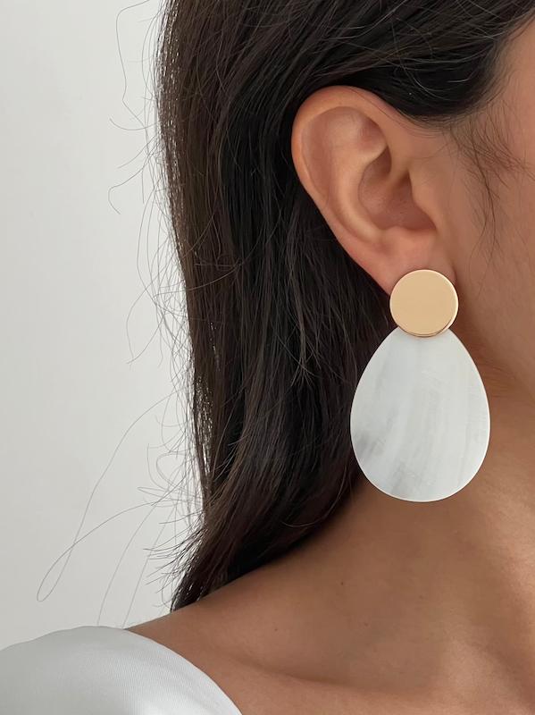 گوشواره صدفی اشکی