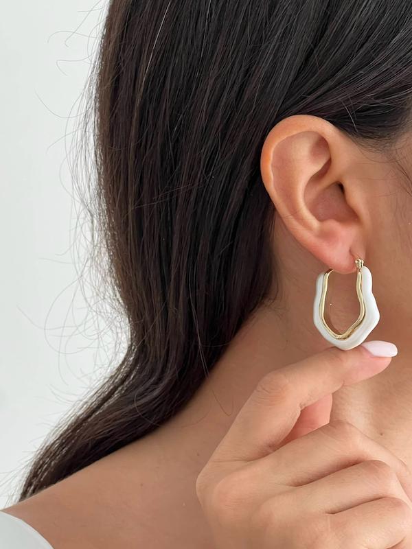 گوشواره حلقه‌ای صدفی