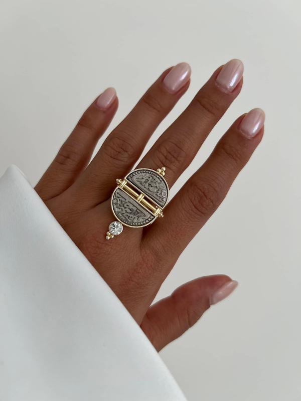 انگشتر سکه دو تکه