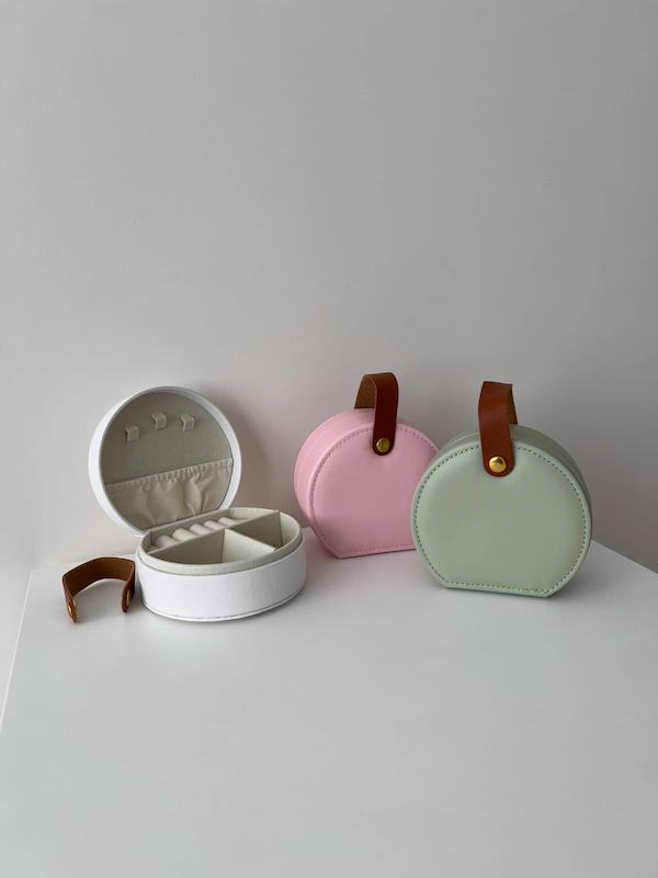 جعبه اکسسوری چرم دایره