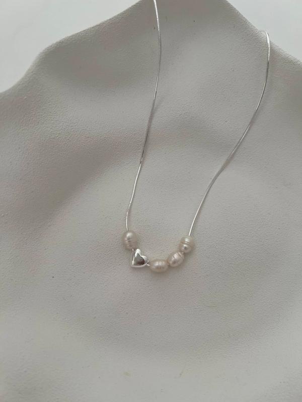 گردنبند قلب و ۴ مروارید پرورشی جدید