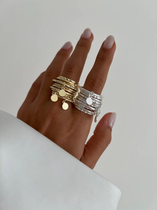 انگشتر ردیفی ۳ آویز