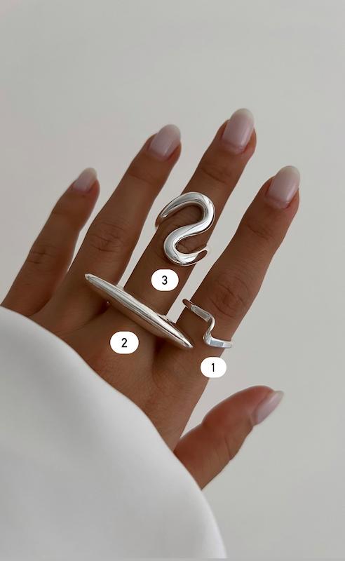 انگشترهای سیلور تخفیف‌دار