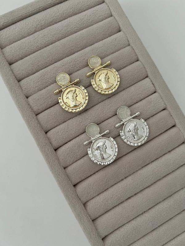 گوشواره سکه رزینی جدید