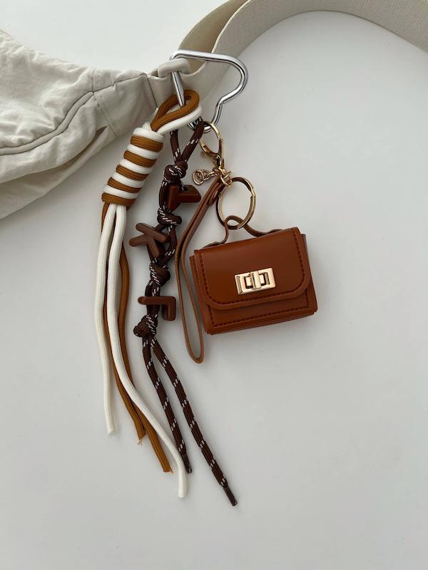 بگ چارم کیف قهوه‌ای جدید