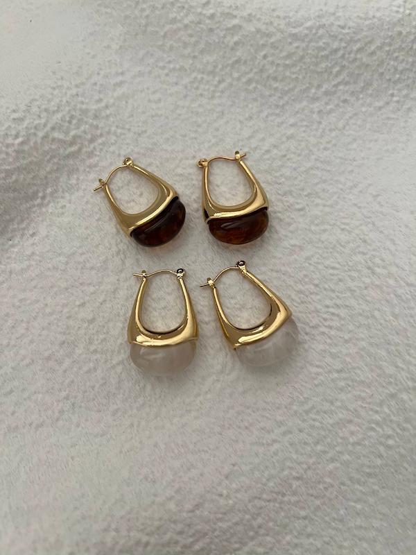 گوشواره اشکی حلقه‌ای ابروبادی 