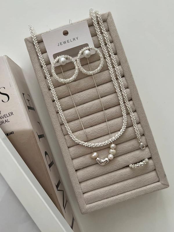 ست خاویاری با قلب و ۴مروارید