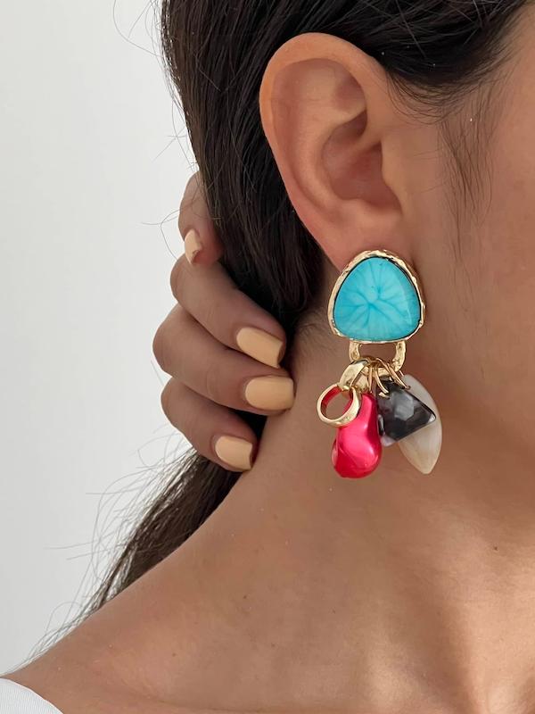 گوشواره سنگ آبی