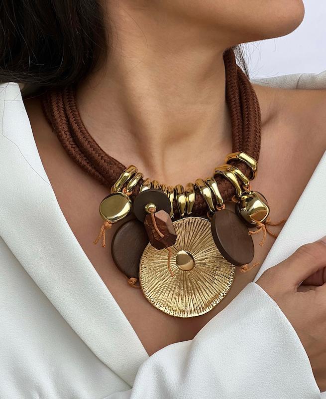 گردنبند پاییزی دایره