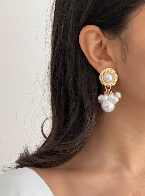 گوشواره پر مروارید آویز