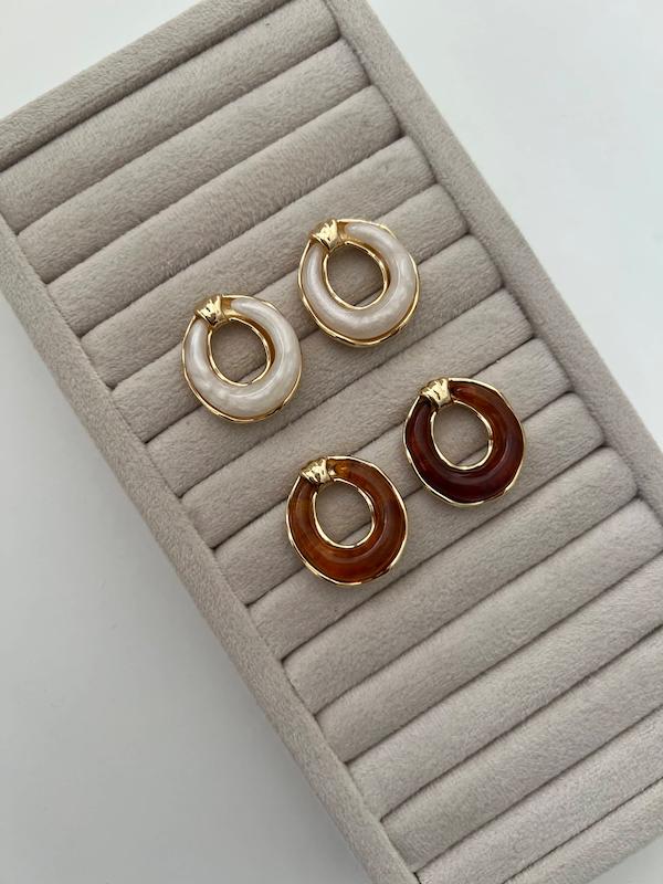 گوشواره loop صدفی