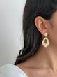 گوشواره لوزی صدفی