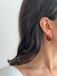 گوشواره دفرمه صدفی قهوه‌ای