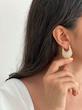 گوشواره حلقه‌ای طرح ماه