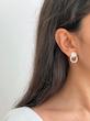 گوشواره مینیمال خاویاری صدفی