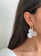 گوشواره گل آبرنگی حلقه‌ای