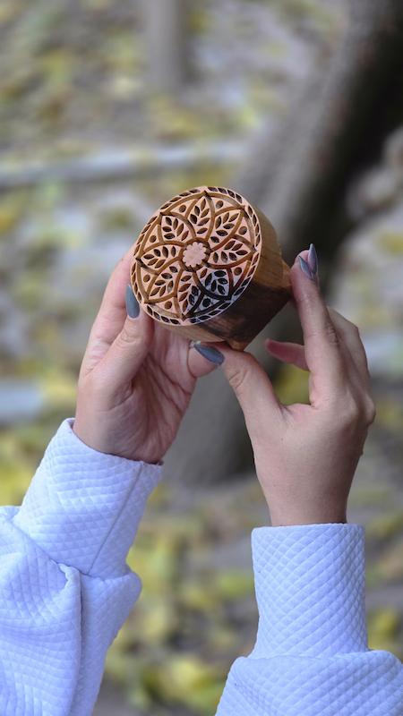 نمای جانبی مهر کلمپه طرح لیکا دکان هنری زا